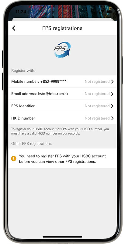 Using HSBC HK Mobile Banking app step 3